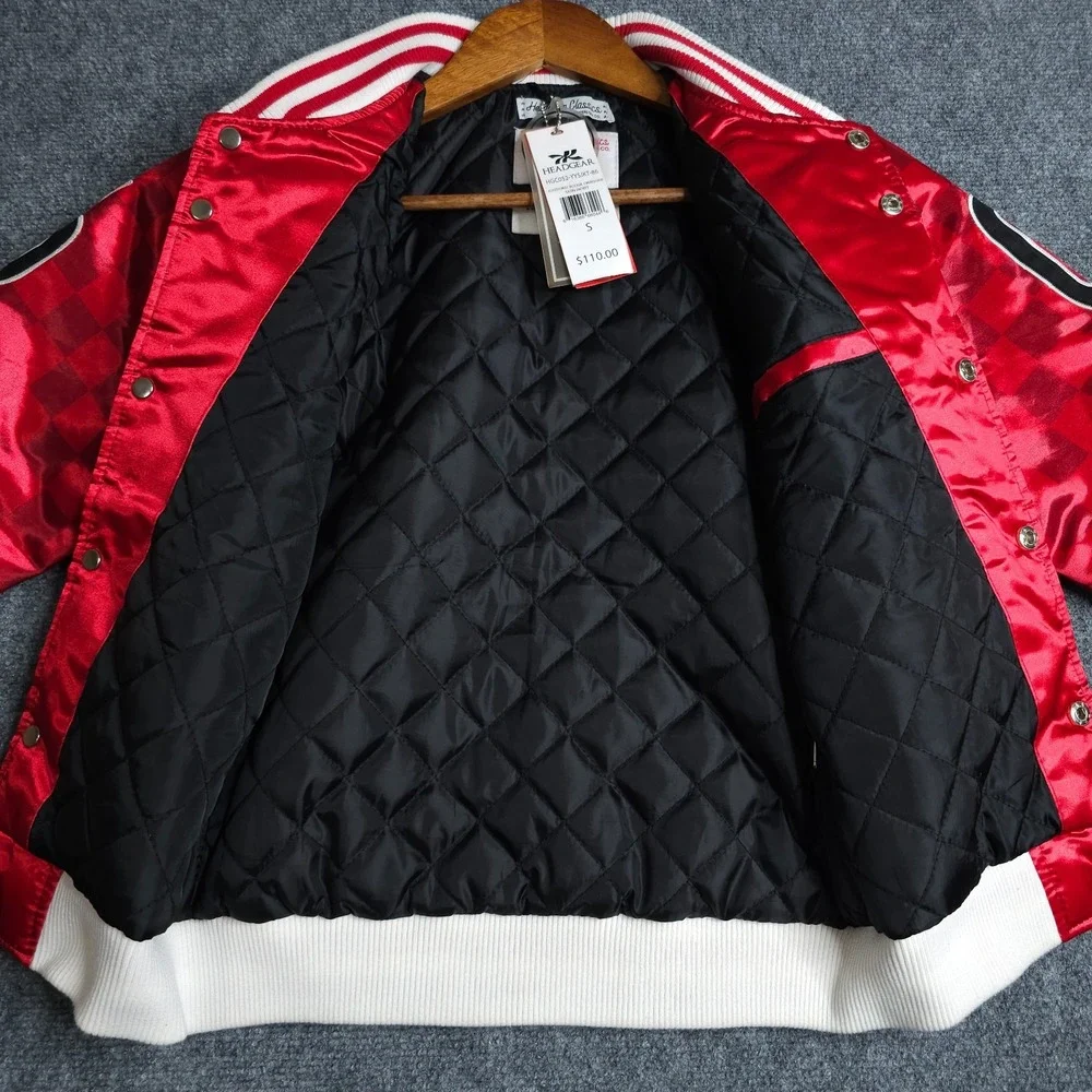 NWT Headgear Classics Satin Jacket Boys Small Red Nipsey Hussle Boogie Crenshaw